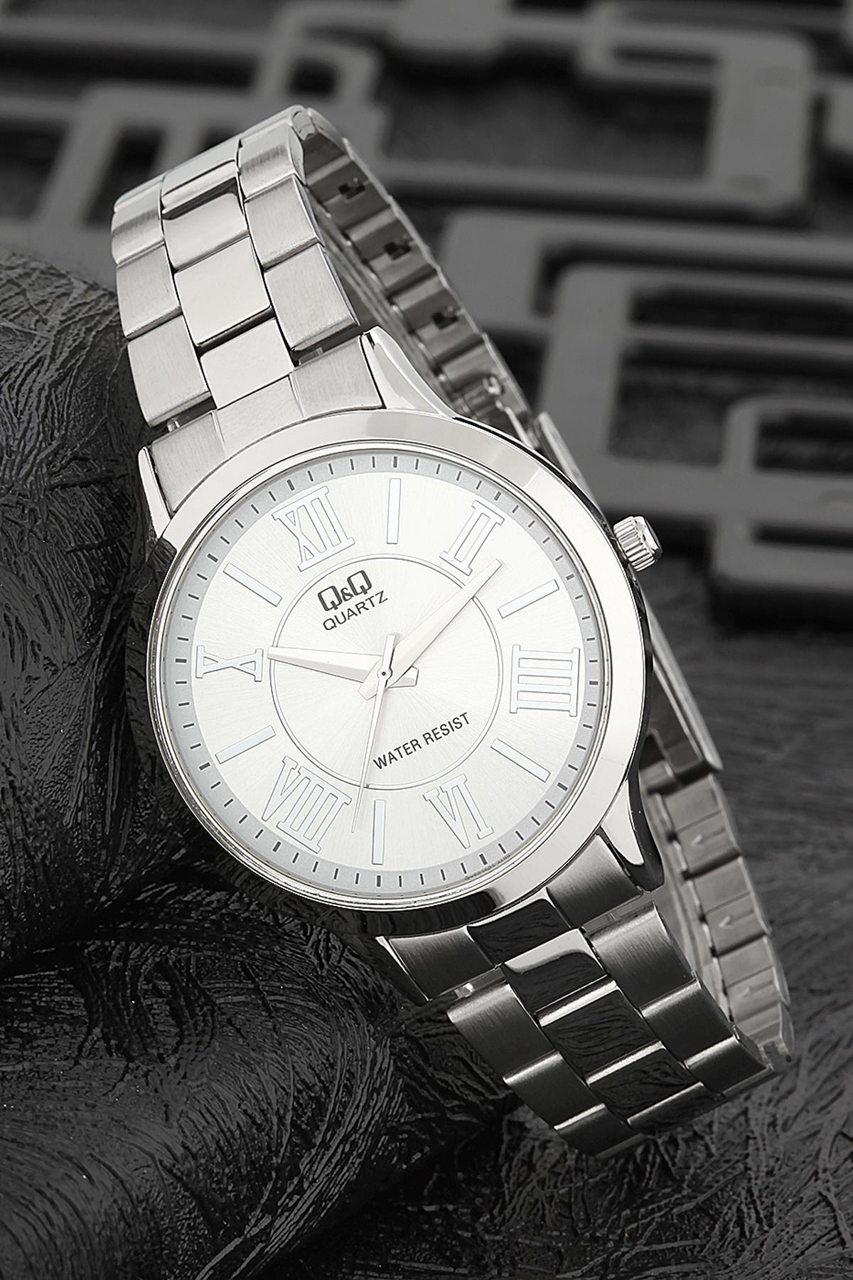 Q&Q 3G831 36 mm Gri Metal Kordon Analog Kadın Kol Saati