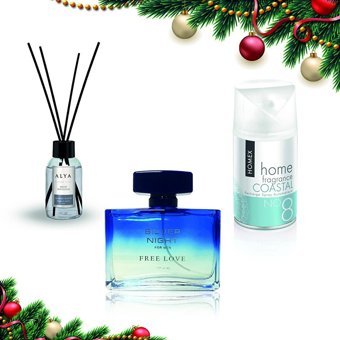 Free Love Silver Night 3 Parça Erkek Parfüm Seti EDP