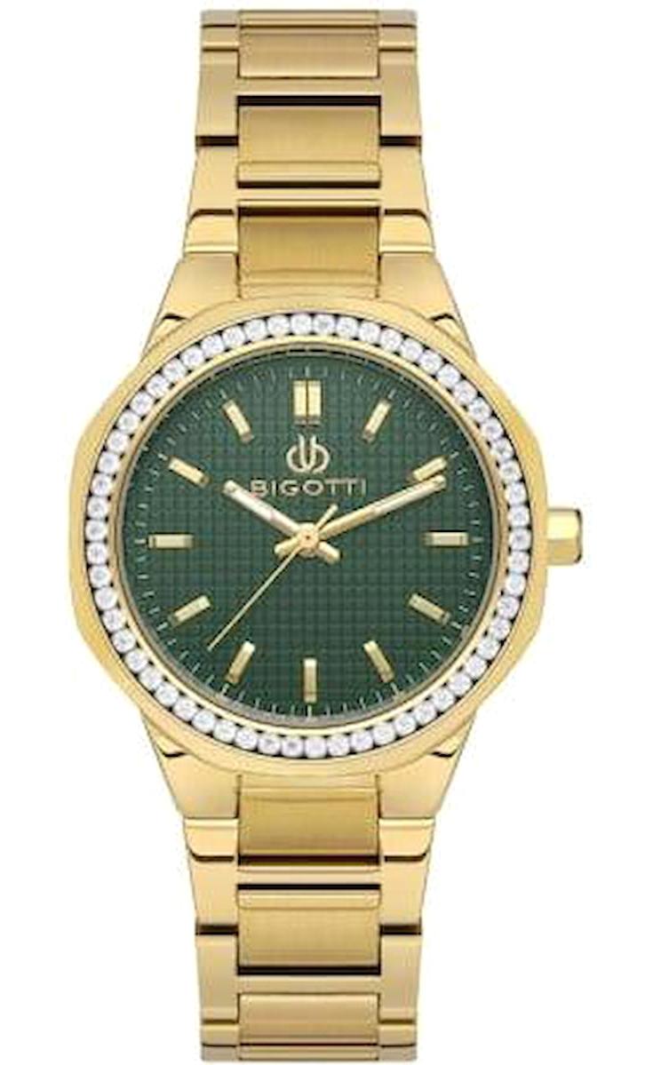Bigotti BG.1.10539-2 36 mm Altın Çelik Kordon Analog Erkek Kol Saati