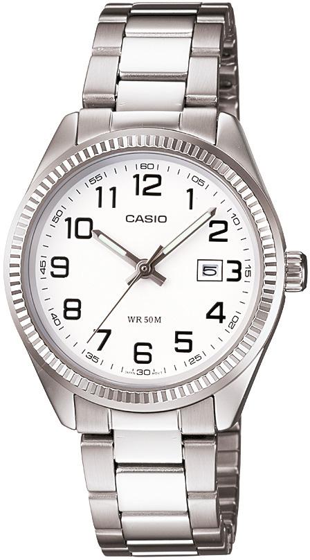 Casio LTP-1302D-7BVDF 30 mm Beyaz-Gri Çelik Kordon Analog Kadın Kol Saati