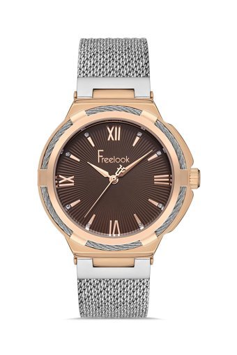 Freelook FL.1.10356.6 36 mm Gri Metal Kordon Analog Kadın Kol Saati