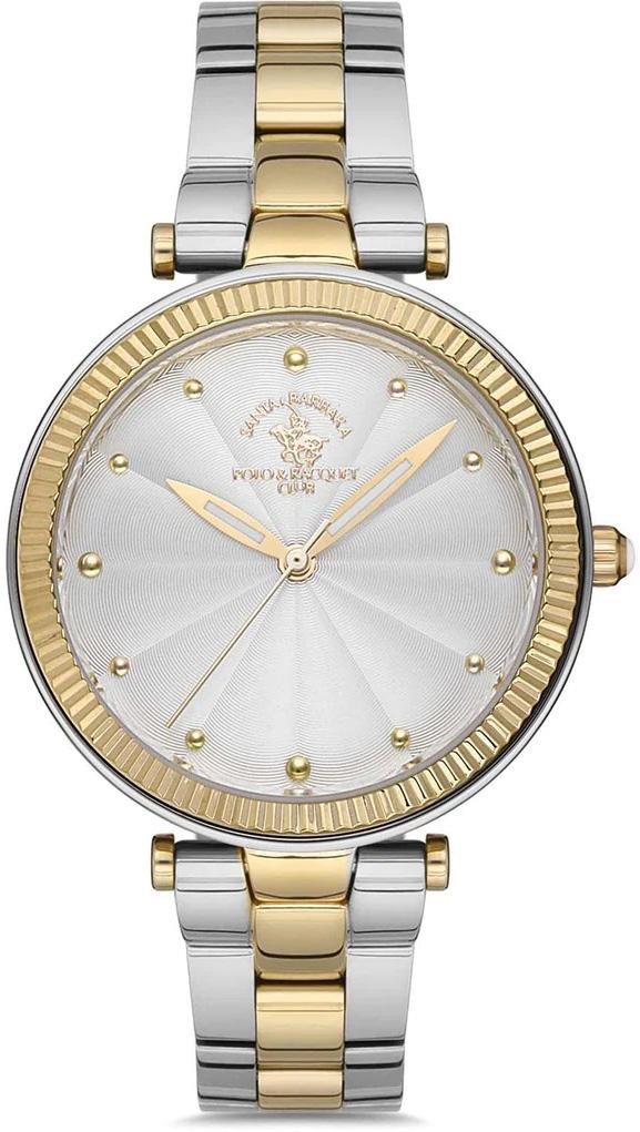 Santa Barbara Polo & Racquet Club SB.1.10130.6 34 mm Altın-Gri Çelik Kordon Analog Kadın Kol Saati