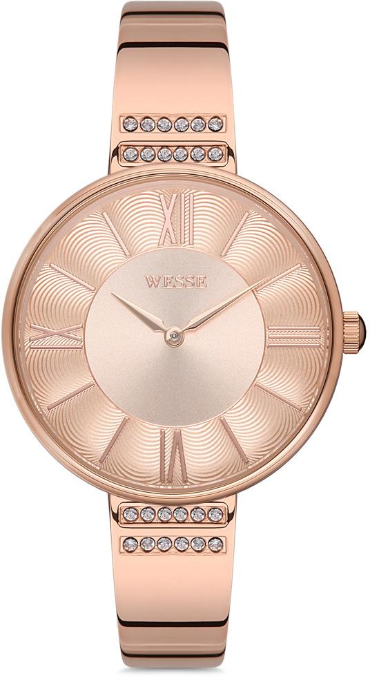 Wesse WWL108901 36 mm Rose Gold Çelik Kordon Analog Kadın Kol Saati