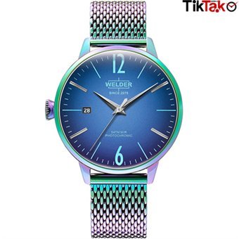 Welder Watch WRC669 Takvimli 38 mm Çok Renkli Çelik Kordon Analog Kadın Kol Saati