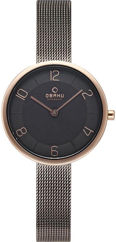 Obaku Denmark V195LXVJMJ 30 mm Gri Çelik Kordon Analog Kadın Kol Saati
