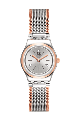 Swatch YSS327M 25 mm Gri-Rose Gold Çelik Kordon Analog Kadın Kol Saati