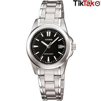 Casio LTP-1215a-1a2df 28 mm Gri Çelik Kordon Analog Kadın Kol Saati