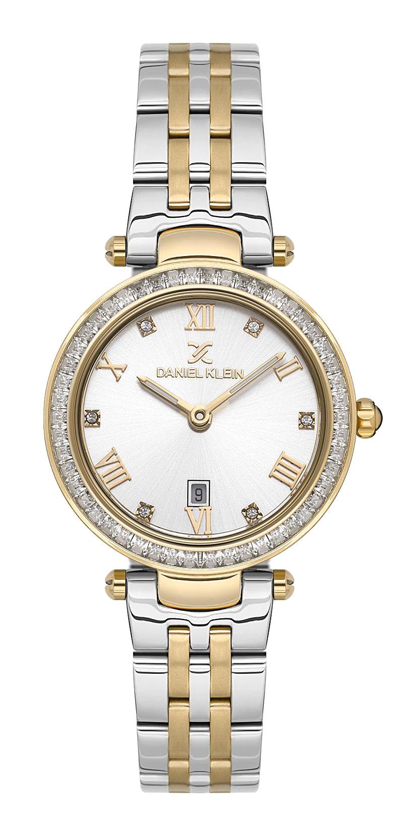 Daniel Klein DK.1.13621-2 29 mm Altın-Gri Çelik Kordon Analog Kadın Kol Saati