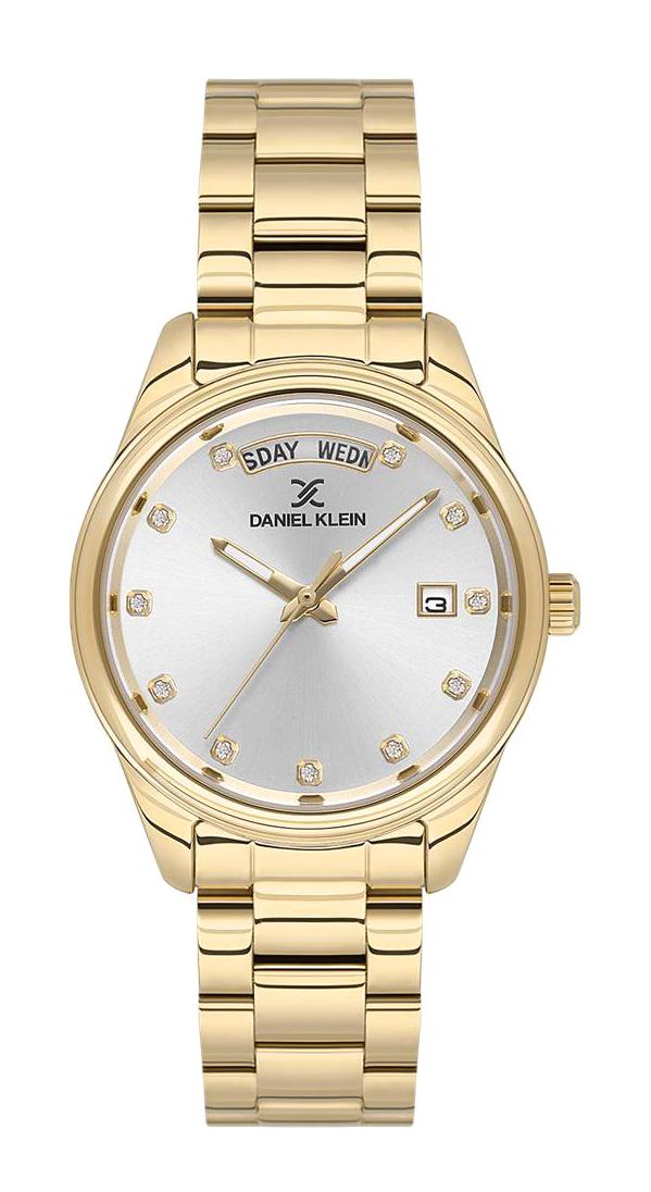 Daniel Klein DK.1.13718-6 Takvimli 35 mm Altın Çelik Kordon Analog Kadın Kol Saati