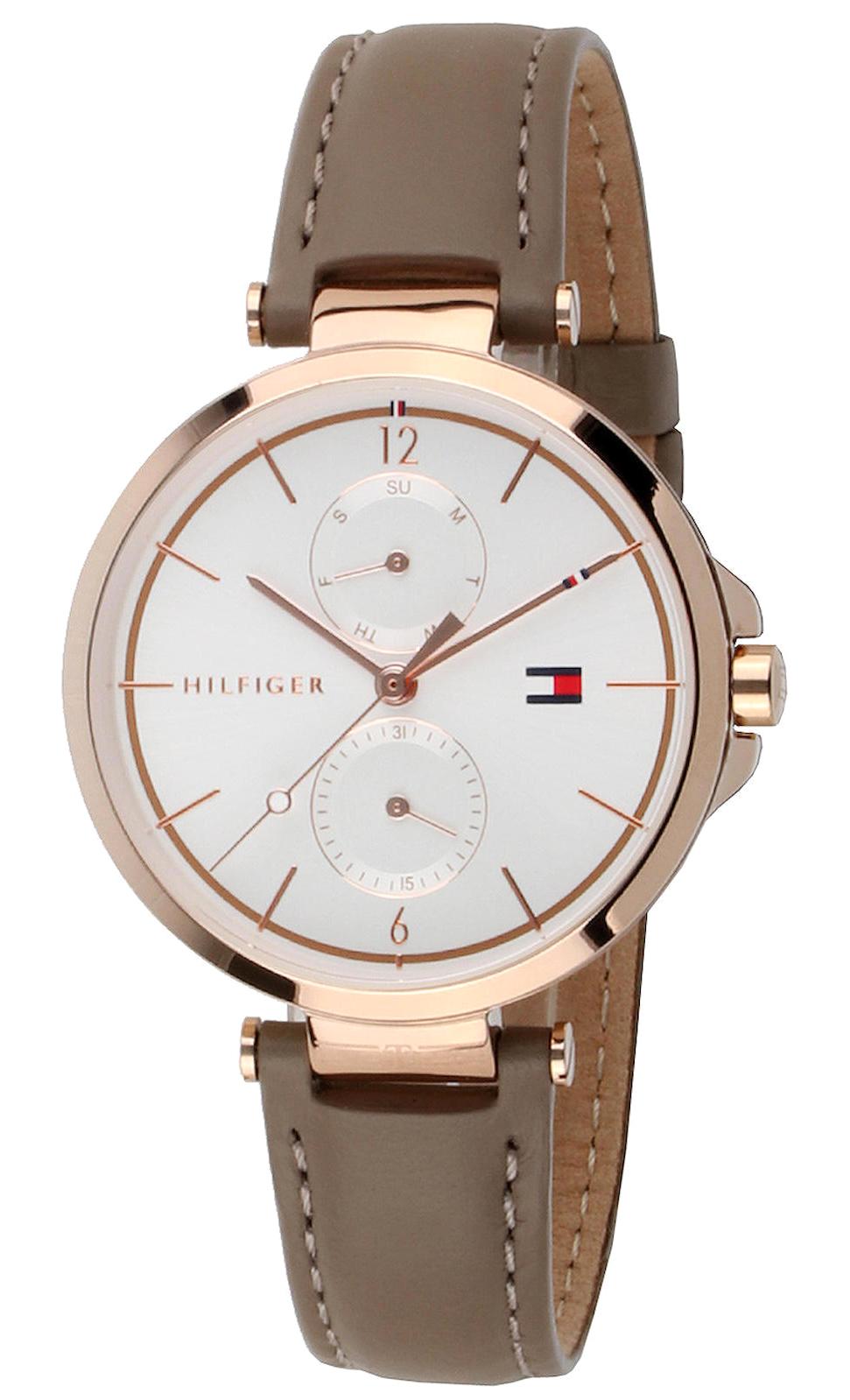 Tommy Hilfiger TH1782125 37 mm Kahverengi Deri Kordon Analog Kadın Kol Saati