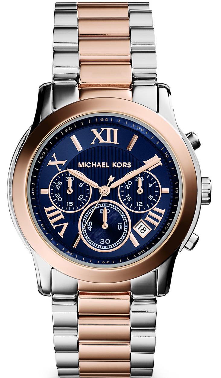 Michael Kors MK6156 41 mm Altın-Gri Çelik Kordon Analog Kadın Kol Saati