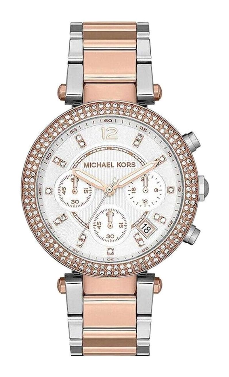 Michael Kors MK5820 Takvimli 39 mm Gri-Rose Gold Çelik Kordon Analog Kadın Kol Saati