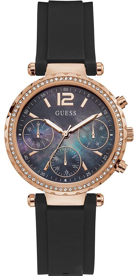 Guess GUGW0113L2 Takvimli 36 mm Siyah Silikon Kordon Analog Kadın Kol Saati