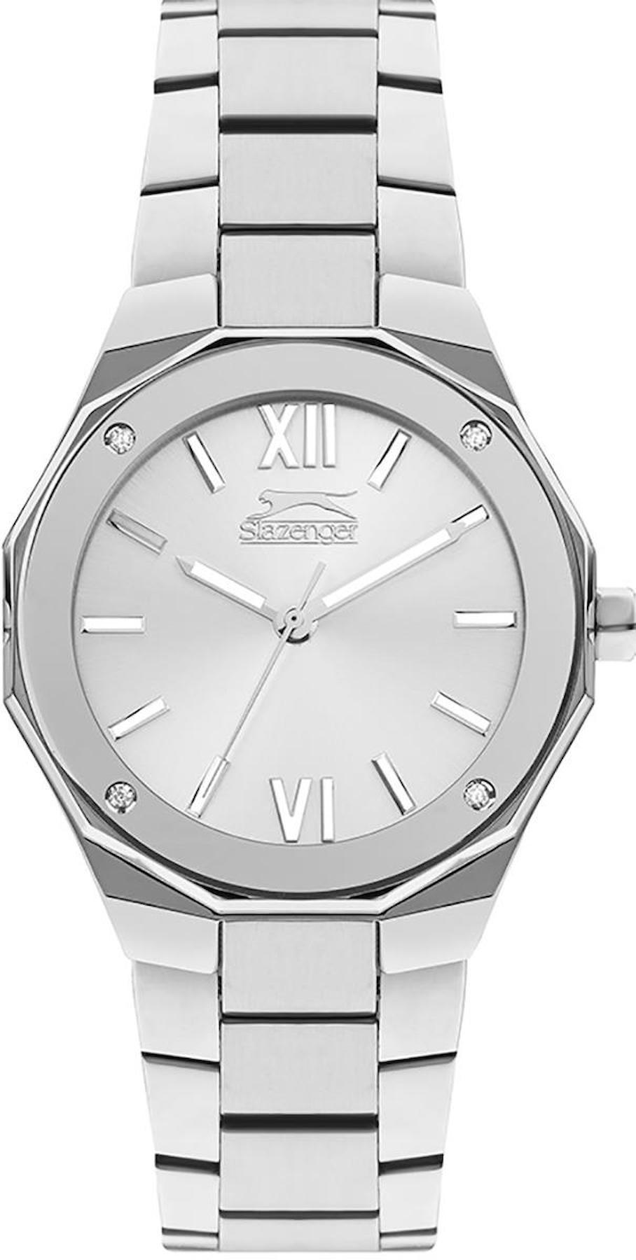Slazenger SL.09.2258.3.01 37 mm Gri Metal Kordon Analog Kadın Kol Saati