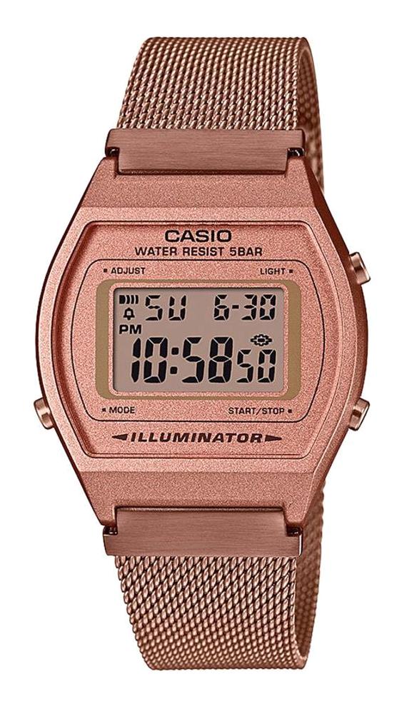 Casio B640WMR-5ADF Takvimli 35 mm Rose Gold Çelik Kordon Dijital Kadın Kol Saati