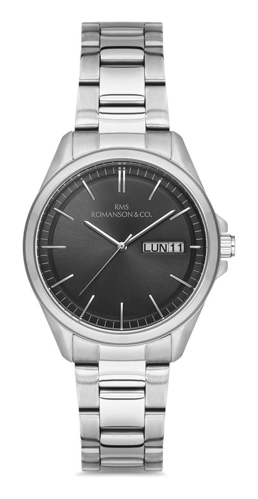 Romanson RMS.1.AG1307.14 Takvimli 33 mm Gri Çelik Kordon Analog Kadın Kol Saati