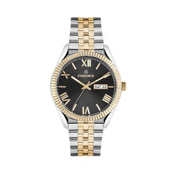 Essence ES6537ME.250 Takvimli 41 mm Altın-Gri Çelik Kordon Analog Kadın Kol Saati