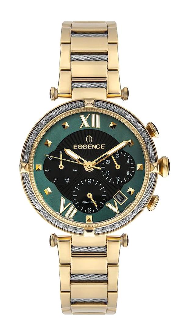 Essence ES6603FE.170 Takvimli 38 mm Altın Çelik Kordon Analog Kadın Kol Saati