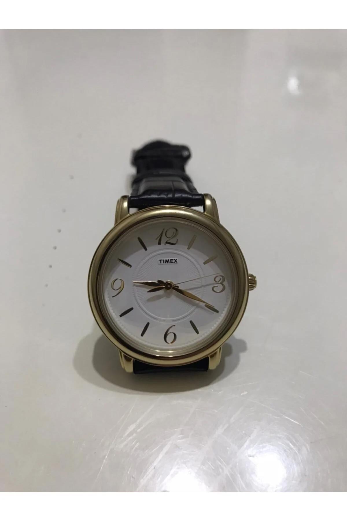 Q&Q T2N619 36 mm Siyah Deri Kordon Analog Kadın Kol Saati
