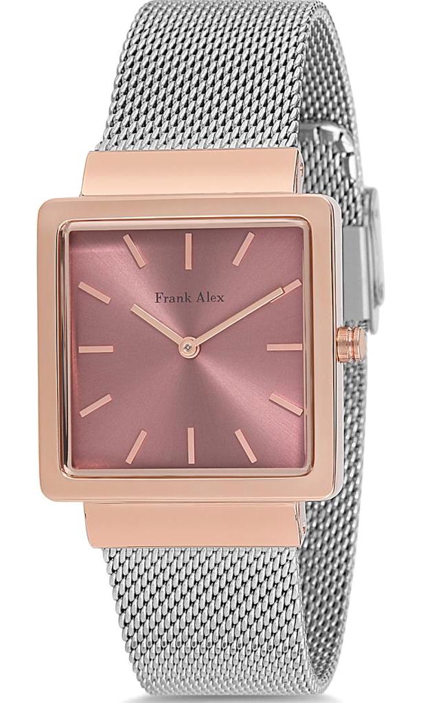 Frank Alex FA.13316H.04.220043177F15A 38 mm Gri Çelik Kordon Analog Kadın Kol Saati