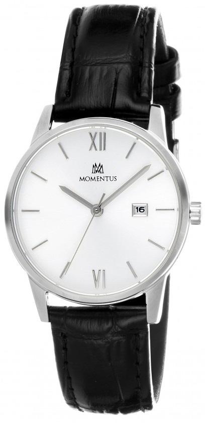 Momentus CW253S-02BS Takvimli 30 mm Siyah Deri Kordon Analog Kadın Kol Saati
