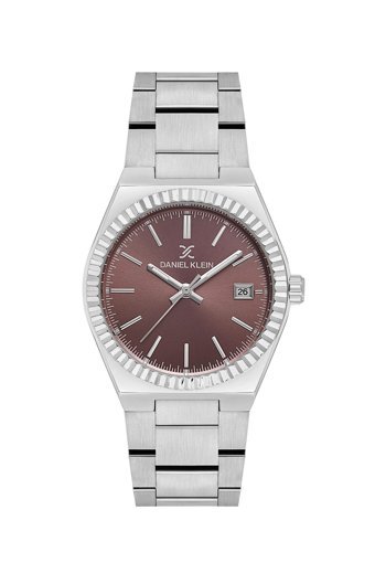 Daniel Klein DKE.1.10647-4 Takvimli 34 mm Gri Çelik Kordon Analog Kadın Kol Saati