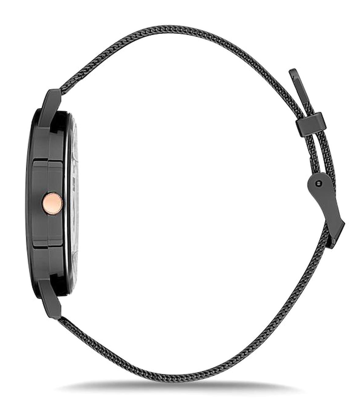 Aqua Di Polo APSV1-A6240-EH333 35 mm Siyah Çelik Kordon Analog Kadın Kol Saati