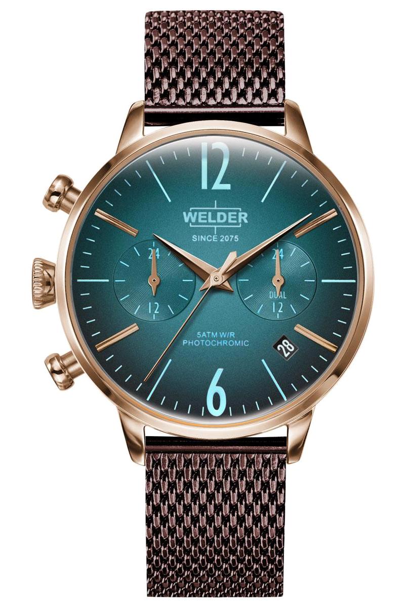 Welder Watch WWRC610 Takvimli 38 mm Kahverengi Çelik Kordon Analog Kadın Kol Saati