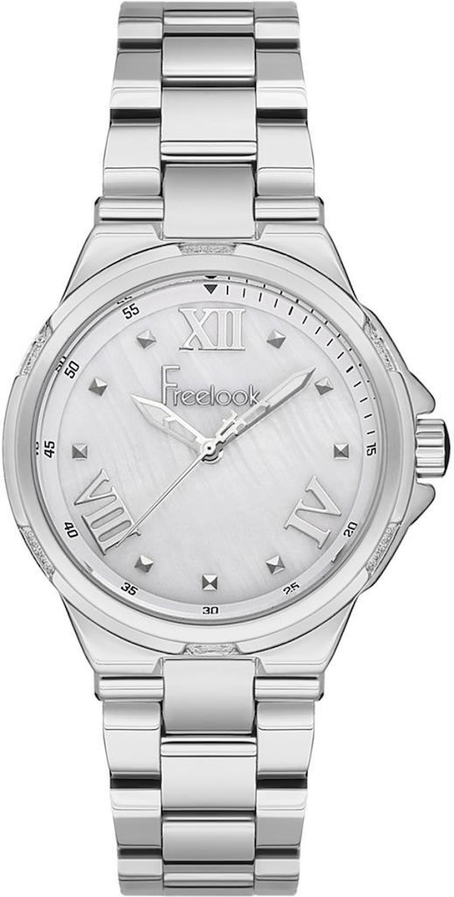 Freelook FL.1.10093.1 34 mm Gri Metal Kordon Analog Kadın Kol Saati