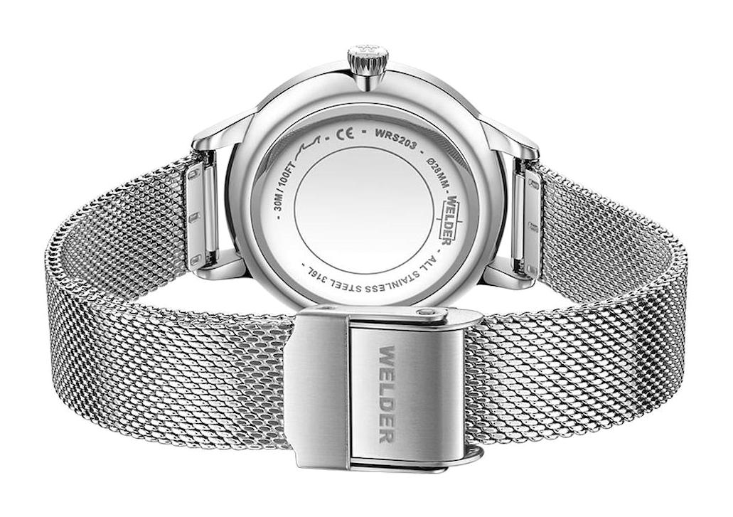 Welder Watch WRS203 28 mm Gri Çelik Kordon Analog Kadın Kol Saati