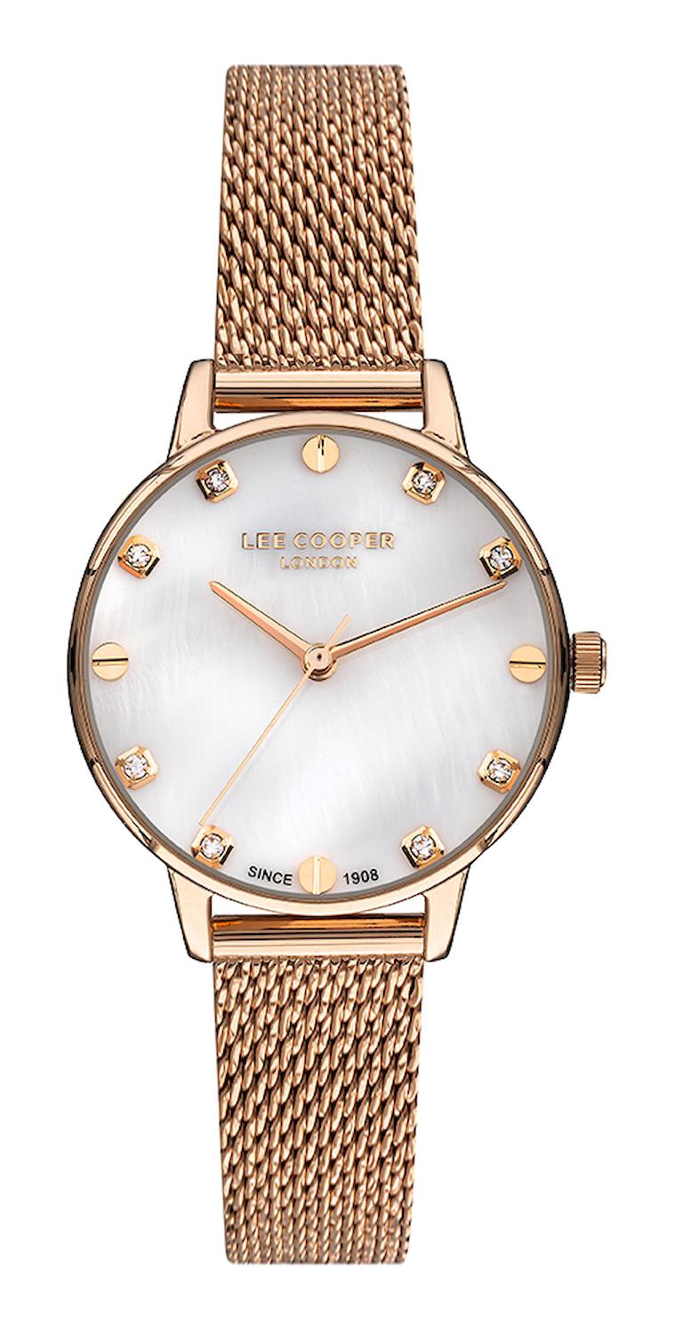 Lee Cooper LC07454.420 40 mm Rose Gold Plastik Kordon Analog Kadın Kol Saati