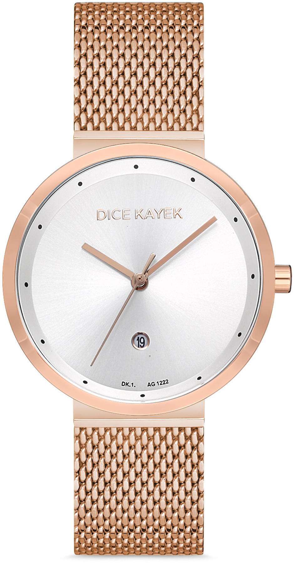 Dice Kayek DK.1.AG1222.01 33 mm Rose Gold Metal Kordon Analog Kadın Kol Saati
