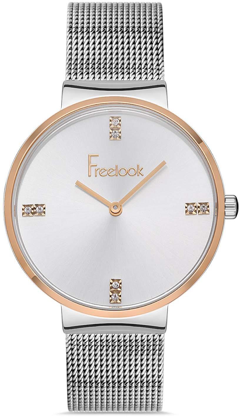 Freelook FL.1.10354.4 36 mm Gri Çelik Kordon Analog Kadın Kol Saati