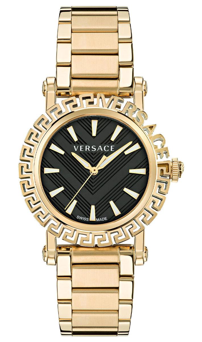 Versace VRSCVE6D00323 40 mm Altın Çelik Kordon Analog Kadın Kol Saati