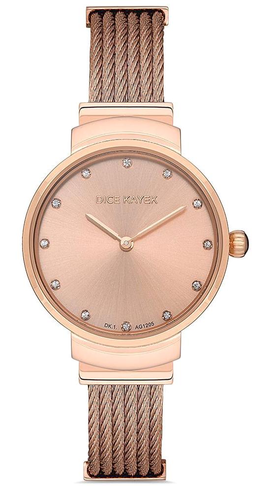 Dice Kayek DK.1.AG1205.02 34 mm Rose Gold Çelik Kordon Analog Kadın Kol Saati