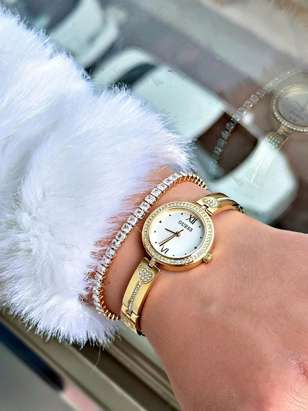 Guess GUGW0655L2 27 mm Altın Çelik Kordon Analog Kadın Kol Saati