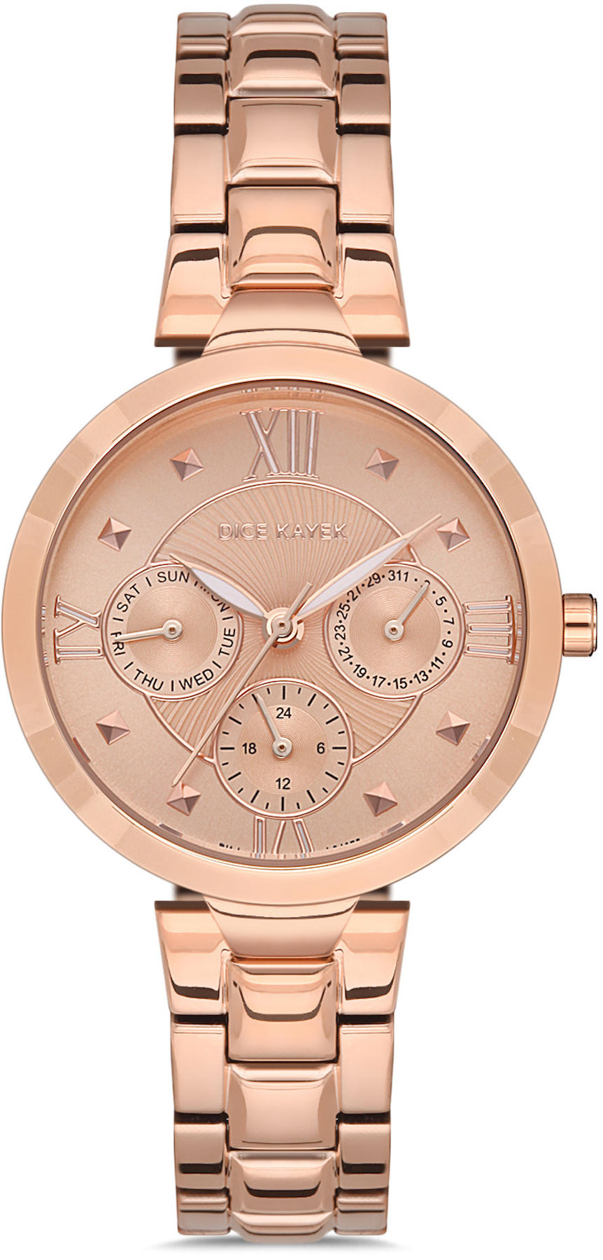 Dice Kayek DK.1.AG1275.05 34 mm Rose Gold Metal Kordon Analog Kadın Kol Saati