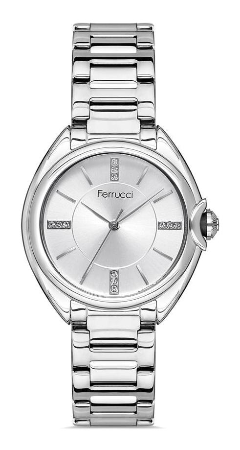 Ferrucci FC.0922.13630M.01 35 mm Gri Metal Kordon Analog Kadın Kol Saati