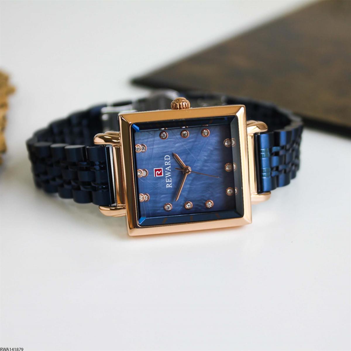 Reward RWA141879 28 mm Lacivert Çelik Kordon Analog Kadın Kol Saati