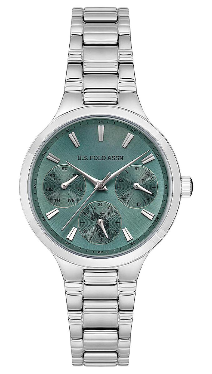 U.S. Polo Assn USPA2069-03 Takvimli 32 mm Gri Çelik Kordon Analog Kadın Kol Saati