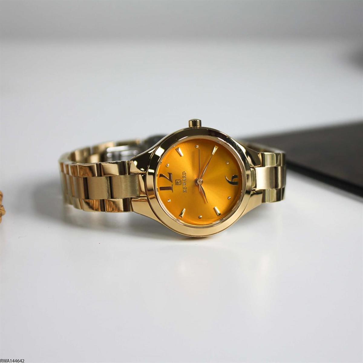 Reward RWA144642 26 mm Altın Çelik Kordon Analog Kadın Kol Saati