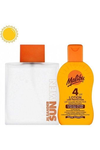 Jil Sander Sun İkili Erkek Parfüm Seti EDT 125 ml + Malibu SPF4 200ml Güneş Koruyucu Losyon