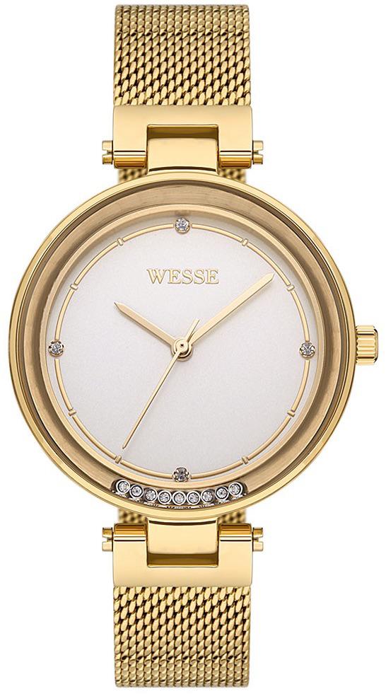 Wesse WWL109903 34 mm Altın Çelik Kordon Analog Kadın Kol Saati