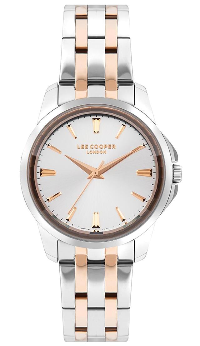 Lee Cooper LC07683.530 36 mm Gri-Rose Gold Metal Kordon Analog Kadın Kol Saati