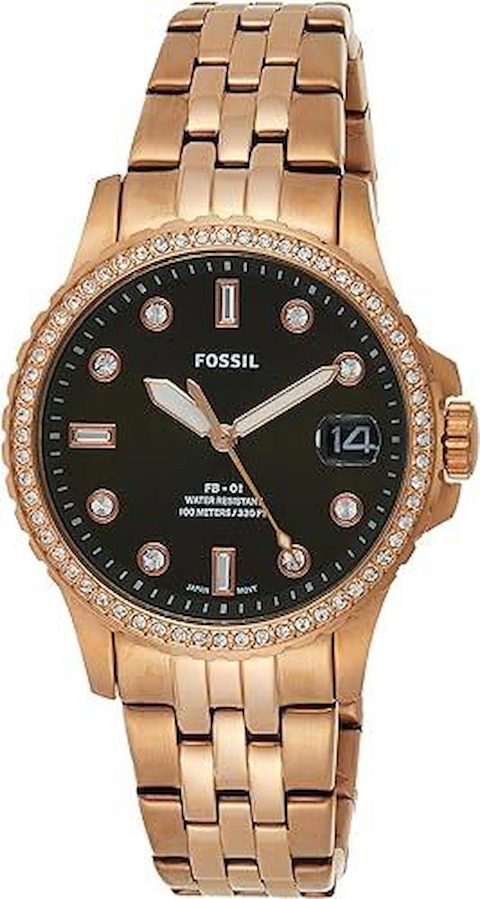 Fossil ES4970 36 mm Rose Gold Çelik Kordon Analog Kadın Kol Saati