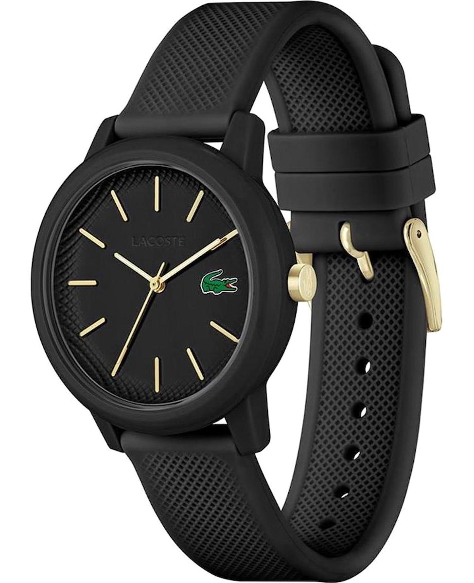 Lacoste LAC2001212 34 mm Siyah Silikon Kordon Analog Kadın Kol Saati