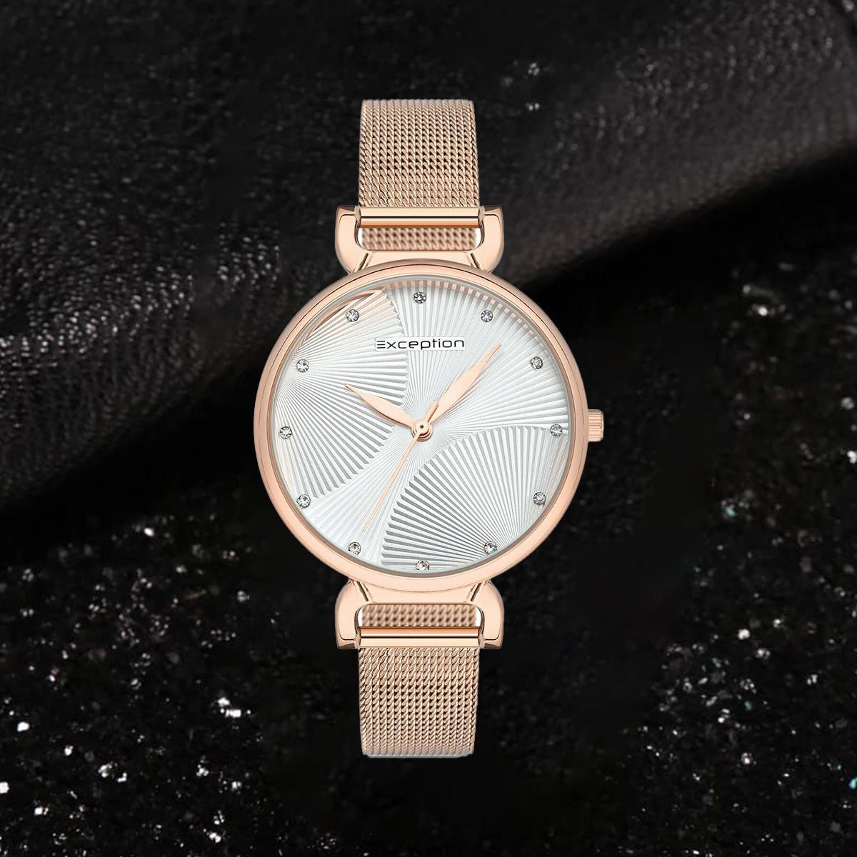 Exception 35 mm Rose Gold Çelik Kordon Analog Kadın Kol Saati