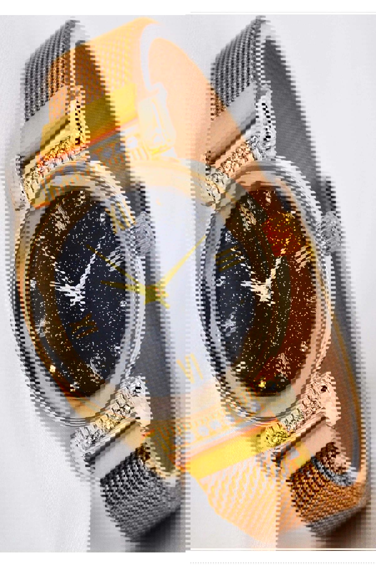 Sonsuzsaat SU-459-001 38 mm Altın Metal Kordon Analog Kadın Kol Saati