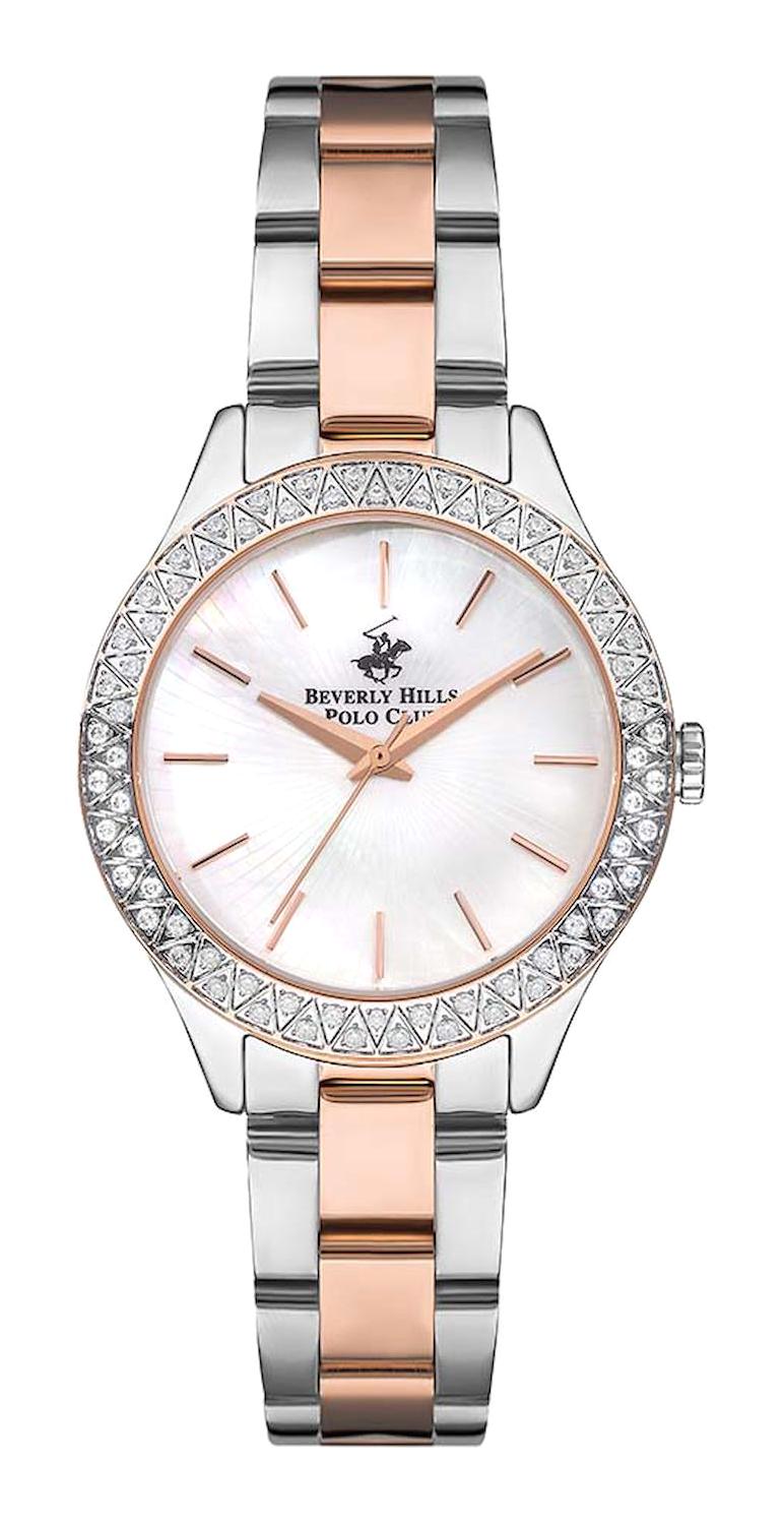 Beverly Hills Polo Club BP3291C.520 36 mm Gri-Rose Gold Plastik Kordon Analog Kadın Kol Saati
