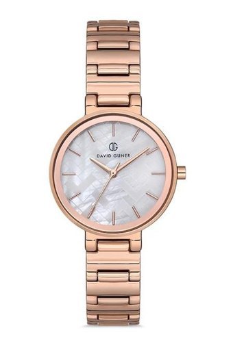 David Guner DG-8148LA-C1 32 mm Rose Gold Çelik Kordon Analog Kadın Kol Saati